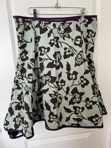 DOWNEAST BASICS GALLERY ROCK XL BRAUN BLAU LILA GEBLÜMT BAUMWOLLE TWIRL ERDIG EU - Bild 1 von 2