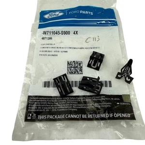 Paquete de 4 clips de retención de consola superior originales Ford OEM W711045-S900 - Imagen 1 de 6
