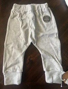 Finn + Emma Baby grau 100 % Bio-Baumwolle Freizeithose Größe 6-9 Monate neu - Bild 1 von 5