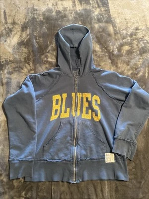 The Original Retro Brand St. Louis Blues Zip Hooded Jacket Size XL - Image 1 of 4