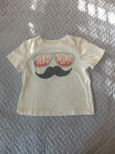 Toddler 3T Jumping Beans Handsome Moustache Shirt Light Stains - Picture 1 of 4