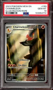 PSA 10 GEM MINT Charmeleon 169/165 Illustration Rare 151 2023 Pokemon Card - Picture 1 of 2