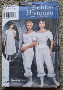 Simplicity 9769 Misses' Authentic Civil War Undergarments Size HH (US 6-12) - Bild 1 von 3