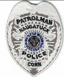Naugatuck Police PATROLMAN Connecticut Brustaufnäher NEU - Bild 1 von 1