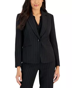 NUOVO BLAZER GIACCA CARRIERA NERA KASPER TAGLIA 16 $129 - Foto 1 di 3