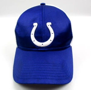 Indianapolis Colts Team NFL Women's Blue Satin Snapback Meshback Hat Cap - Picture 1 of 5