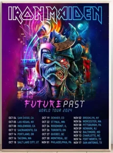 Iron Maiden The Future Past World Tour 2024 USA poster print - Picture 1 of 3
