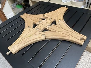 1996 Learning Curve Legno Thomas Train Clickety Switchyard Track Set! Leggi Desc - Foto 1 di 6