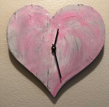 Minimalist Pink Clock by Jdouglas, uNique And sHabby cHic