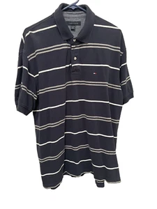 Tommy Hilfiger Golf Blue Polo Shirt Mens Size XL Extra Large Cotton Logo - Picture 1 of 3