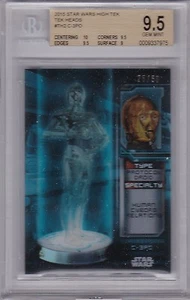 STAR WARS 2015 TOPPS HIGH TEK TEK HEADS TH2 C-3PO 25/50 BGS 9.5 GEM MINT - Picture 1 of 2