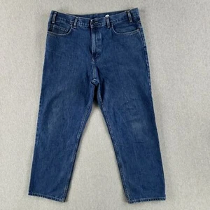Kirkland Signature 38x30 Blue Jeans Classic Heavy Denim Work Pants Dark Wash - Picture 1 of 7