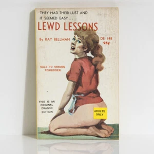 LEWD LESSONS Ray Bellman 1967 US Dragon Editions DE148 PBO gga retro pulp sleaze - Picture 1 of 4