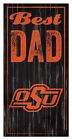 Oklahoma State Cowboys - "Best Dad" -6" x 12"  Sign