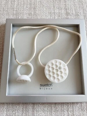 Bijoux Swatch - Anillo Ilusión Luna (Talla 6) y Collar Colgante, Cerámica Blanca Foto 1 de 4