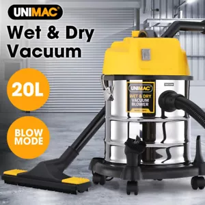 UNIMAC 20L Wet and Dry Vacuum Cleaner Blower Car Home Carpet Bagless Portable - Picture 1 of 11