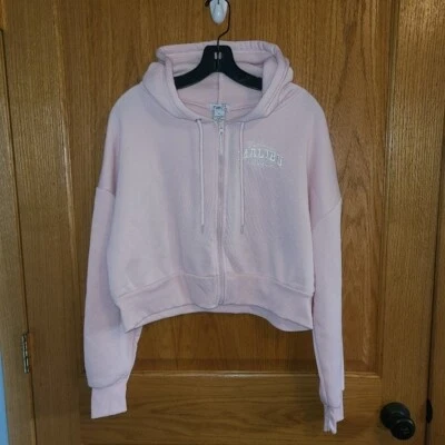 Sudadera con capucha corta para mujer Rue21 California Malibu rosa talla XL NUEVA CON ETIQUETAS Foto 1 de 4