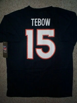 ($20) Camiseta deportiva REEBOK Denver Broncos TIM TEBOW NFL JÓVENES NIÑOS NIÑOS NIÑOS (L-GRANDE) Foto 1 de 3