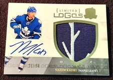 2010-11 UD The Cup Limited Logos /50 Nazem Kadri RPA Rookie Patch Auto RC #LL-NK