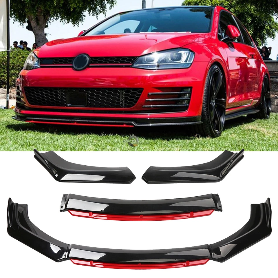 For Volkswagen VW Golf GTI MK5 MK6 MK7 MK7.5 Front Bumper Lip Splitter Spoiler - Image 1 of 4