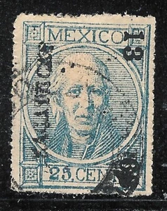 uba31 Mexico 1868 Zacatecas thick perforate 13-69 Sc#68 Mc#62   - Picture 1 of 1