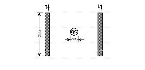 FDD599 AVA Receiver dryer FIT FORD FOCUS (2011) 1.6 TDCI - Image 1 of 1