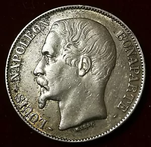 PEU COURANTE **** 5 Francs Louis Napoleon III 1852 A **** TTB+ - Imagen 1 de 2
