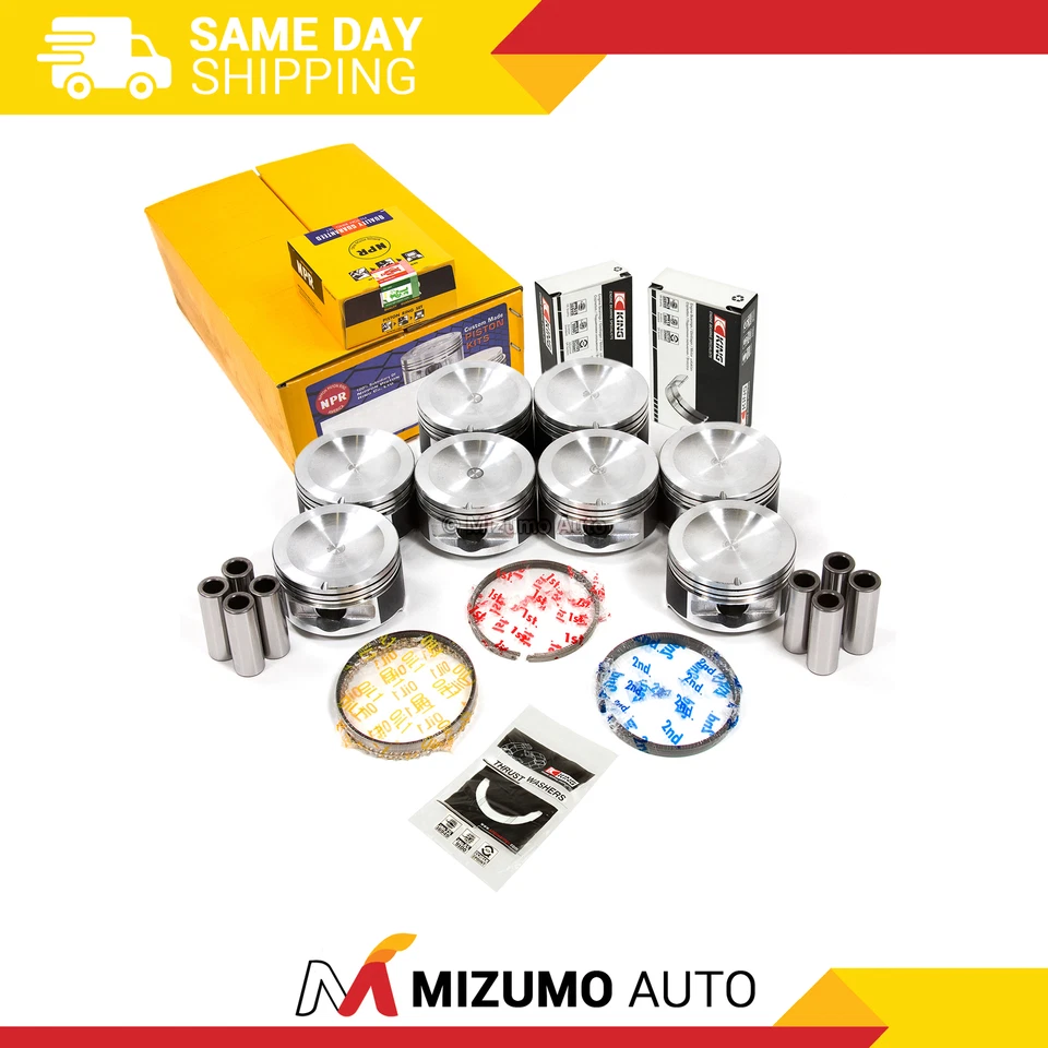 Rodamientos de varilla principal de pistones para 93-04 Ford E-150 Lincoln Mercury 4,6 L SOHC 16V Foto 1 de 4