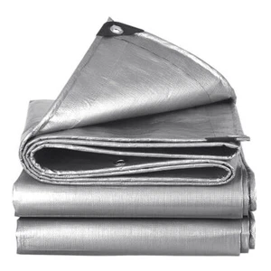 2pcs 10Mil Heavy Duty Canopy Tarp Coated Sun Shade Waterproof Poly Tarpaulin - Picture 1 of 28