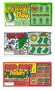 2000-2002 California Lottery scratch tickets expired MINT unscratched lot of 3 - Picture 1 of 2