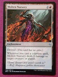 Magic The Gathering BATTLE FOR ZENDIKAR MOLTEN NURSERY devoid card MTG - Picture 1 of 2