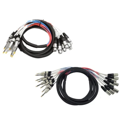 8 Channel 10' TRS to XLR Male and 10' TRS to XLR Female Snake Cable Bundle - Image 1 of 3