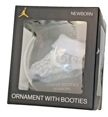 Air Jordan Baby’s First Nike Ornamento Botines Blanco Gris Recién Nacido 0-6 Meses Nuevo Foto 1 de 4