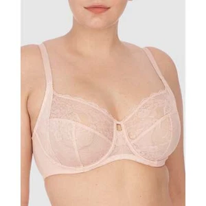 Natori Statement Supportive Full Figure Wired Lace Bra Cameo Rose/Cashmere - Picture 1 of 6