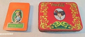 Coca Cola Playing Cards Tin With Deck Of Coca Cola Vintage Cards - Picture 1 of 6