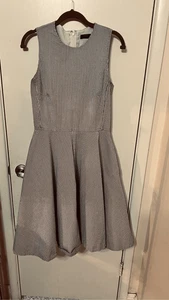 Polo Ralph Lauren Kleid blau weiß gestreift Fit & Flare Seersucker Gr. XS - Bild 1 von 9