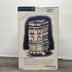 DEPT 56 MAIN STREET MEDICAL SNOW VILLAGE 55306 Neu im Karton versiegelt - Bild 1 von 5