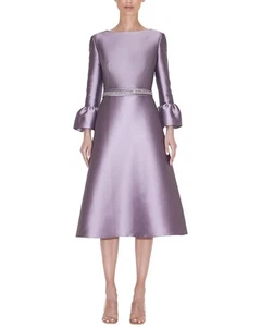 Vestido de cóctel para mujer Reem Acra manga campana línea A 12 - Imagen 1 de 3