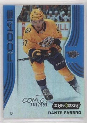 2019-20 Upper Deck Synergy Rookies Blue /399 Dante Fabbro #78 Rookie RC - Image 1 of 2