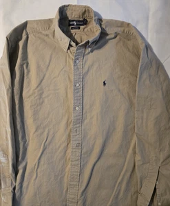 Polo Ralph Lauren Blake Langarm Button Down Khaki Farbe Herren Größe XL Baumwolle - Bild 1 von 3