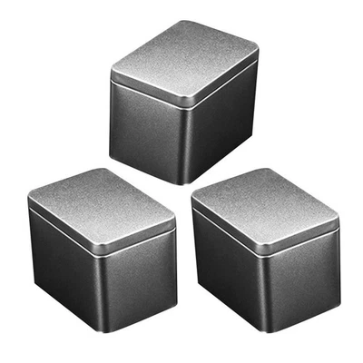  3 Count Box Aufbewahrung Klein Metallaufbewahrungsbox Teebehälter Geschenkboxen - Bild 1 von 4