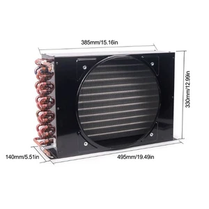 Air/Water-cooled 1HPFNA 1.6/8.4 Aluminum-Cu Fin-Tube Heat Exchanger Condenser - Picture 1 of 1