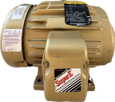 Baldor EM3661T-8 Super-E Motor 3HP 1755RPM 3PH 200V 182T TEFC Premium Efficiency - Image 1 of 4