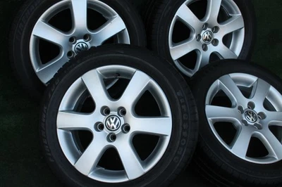 Original VW Polo 9N Fox Alufelgen 6Q0601025R Charade Sommerräder 195/55 R15 88V - Bild 1 von 4