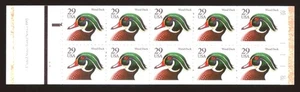 US - Booklet pane of 10  - Sc# 2484 - Wood Ducks - MNH - Picture 1 of 1