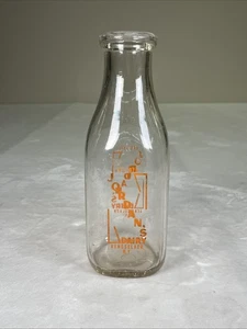 TSPQ Milk Bottle Jordan Jordan's Rensselaer NY RENSSELAER COUNTY 1954 est. 1874 - Picture 1 of 13