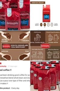 2 Bags Community Coffee 1.5 Lbs Whole Bean Medium Roast Breakfast Blend BB 6/25 - Picture 1 of 11
