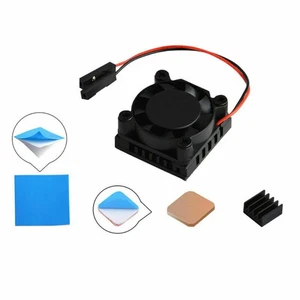 Fast Cooling Square 1/2 Dual Fan Single Fan w/Heatsink for Raspberry Pi 3B/3B+ I - Afbeelding 1 van 7