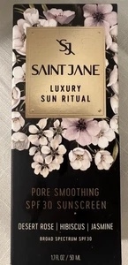 Saint Jane Luxury Sun Ritual Pore Smoothing Sunscreen SPF 30 *1.7oz/50mL NEW BOX - Picture 1 of 2