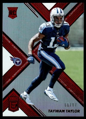 2017 Donruss Elite Aspirations Taywan Taylor Rookie 66/87 #199 - Image 1 of 2